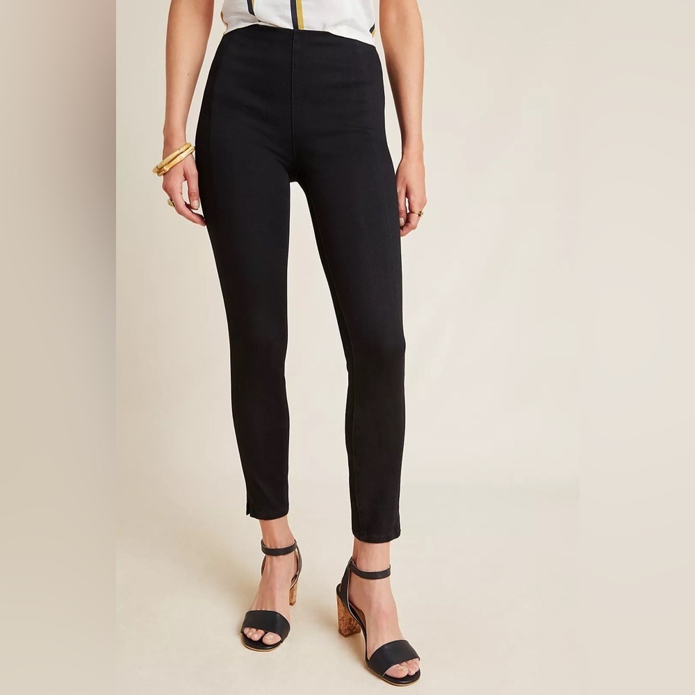 Pilcro High-Rise Denim Legging Skinny Pull On‎ Black Womens 29